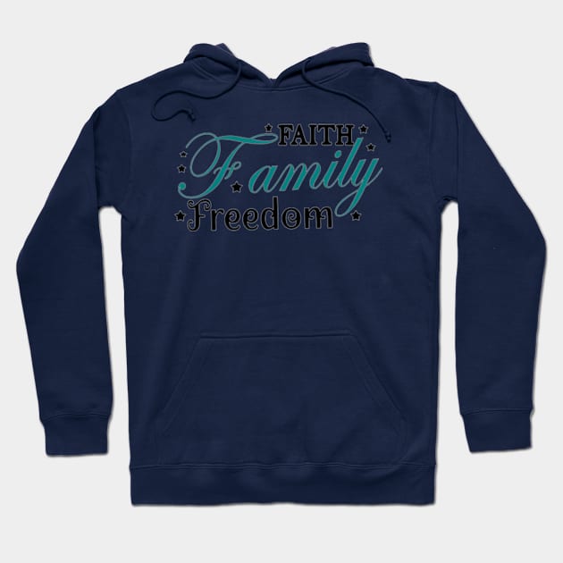 Faith Family Freedom Hoodie by Shop Ovov